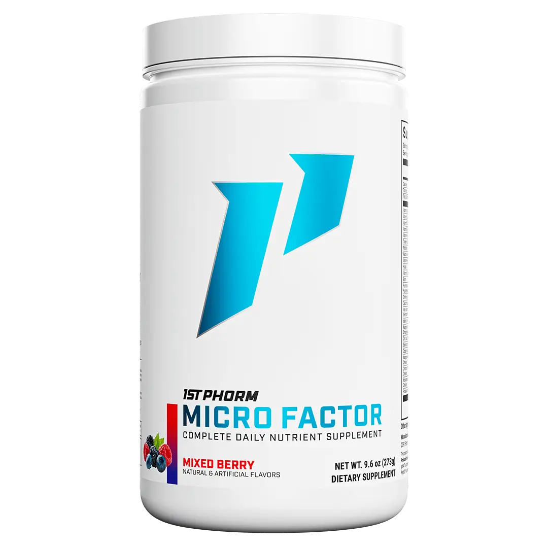 1st Phorm Micro Factor Powder Multivitamin Supplement, Daily Immune & Gut Health Support, 30 Servings