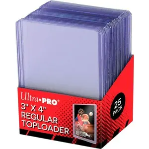 Ultra PRO - 3" x 4" Clear Regular Toploader 25-count pack for Trading Cards