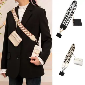 Vintage Simple Phone Strap Bag with Wallet, Crossbody Clutch Purse, Adjustable Shoulder Bag with Zipper Pocket, Perfect Halloween & Birthday Gift