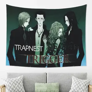 NANA Trapnest Anime Band Print Wall Tapestry - Lightweight Asian Style Photo Artwork with Black Accents, Home Decor Backdrop for Bedroom, Love-Focused Gift for Friends/Family, Beach Bag Accessory (Home Supplies)