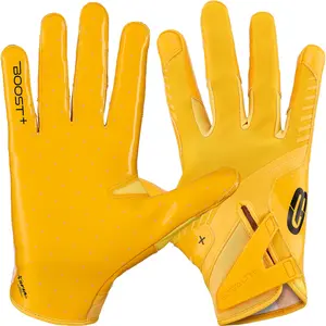Grip Boost Solid Yellow Stealth 6.0 Boost Plus Football Gloves
