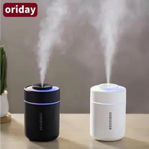 Oriday Portable Mini Humidifier with 7-color Lights, Cool Mist Small Desk Humidifiers Car Humidifier [2 Mist Modes] USB Personal Desktop Humidifiers for Bedroom, Office, Travel, Car, Plants, Super Quiet Home Travel Humidifier