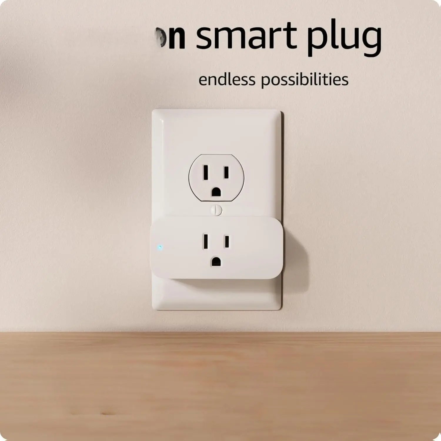 Amazon Smart Plug Works with Alexa Simple Setup Endless Possibilities Compact Design No Hub Required Voice Control Outlet