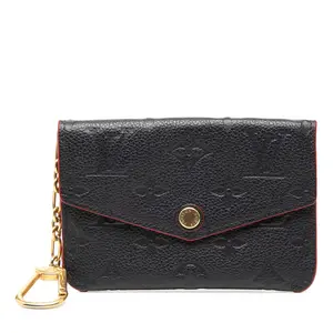 Pre-owned Louis Vuitton Calfskin Small Leather Goods Pochette Cle Monogram Empreinte Coin Case