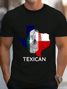 100% Cotton Texican Tshirt Vintage Tex Mex Chicano Texas Texican T-Shirt Women's Men's Graphic Tee Crew Neck summer vacation Tops