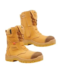 KingGee Mens Bennu Rigger Wheat Water Resistant Full-Grain Leather Work K27173