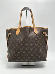 Pre-owned Louis Vuitton Canvas Tote Bags Neverfull MM Monogram Tote Bag JA810LV