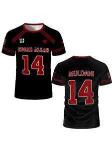 2025 New Fox Hole Stadium Edgar Allan Ravens Long Hockey Jersey Role Playing Riko Moriyama 3D T-shirt Men's Edition
