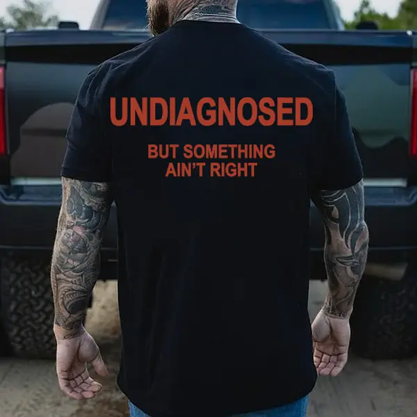 Undiagnosed But Something Ain't Right Printed Oversized Unisex Hoodie