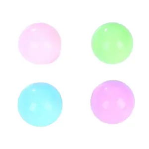 Bestselling glow-in-the-dark climbing ball, PVA soft rubber stress-relieving toy, sticky squeeze ball, hot-selling novel and creative children's toy, glow-in-the-dark squishy fun, small dumpling, prank, stress relief.