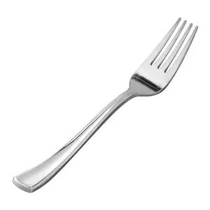 50pcs Shiny Silver Disposable Forks – Party Cutlery Gift for Holiday Gatherings & Celebrations