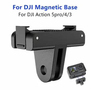 Magnetic Adapter Mount for DJI Osmo Action 5 Pro 4 3 Foldable Quick Release Mount Base Camera Tripod Adapter Mount Accessories