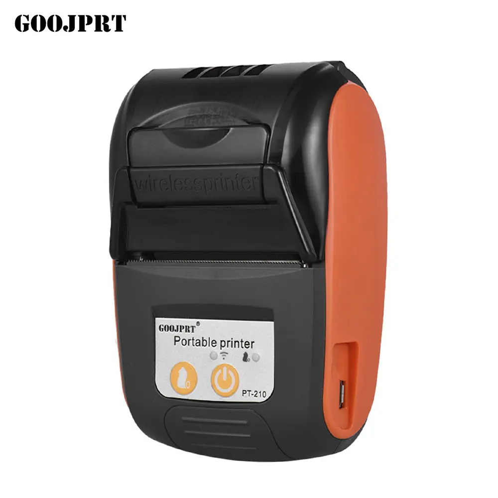 Portable Wireless BT Label Printer - Rechargeable Battery, 203 DPI, Compatible with Android and iOS Devices