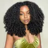 [FLASH SALE] OQ HAIR Burmese Curly Wear Go Half Wig Seamless Water Wave Flip Over Wig 3 IN 1 Wear Go Glueless Human Hair Wigs With Drawstring Invisible Hairline for Beginner Friendly Vacation Hair Wigs #TikTokShopFallDealsForYou