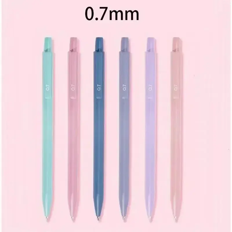6Pcs/Set Macaron-Style 0.5Mm Mechanical Pencils, Automatic Writing Tools, School & Office Stationery Supplies