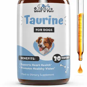 Woof 'n' Purr Taurine for Dogs – Dog Taurine Supplement for Heart Health, Vision Support & Overall Wellness, 30 Servings