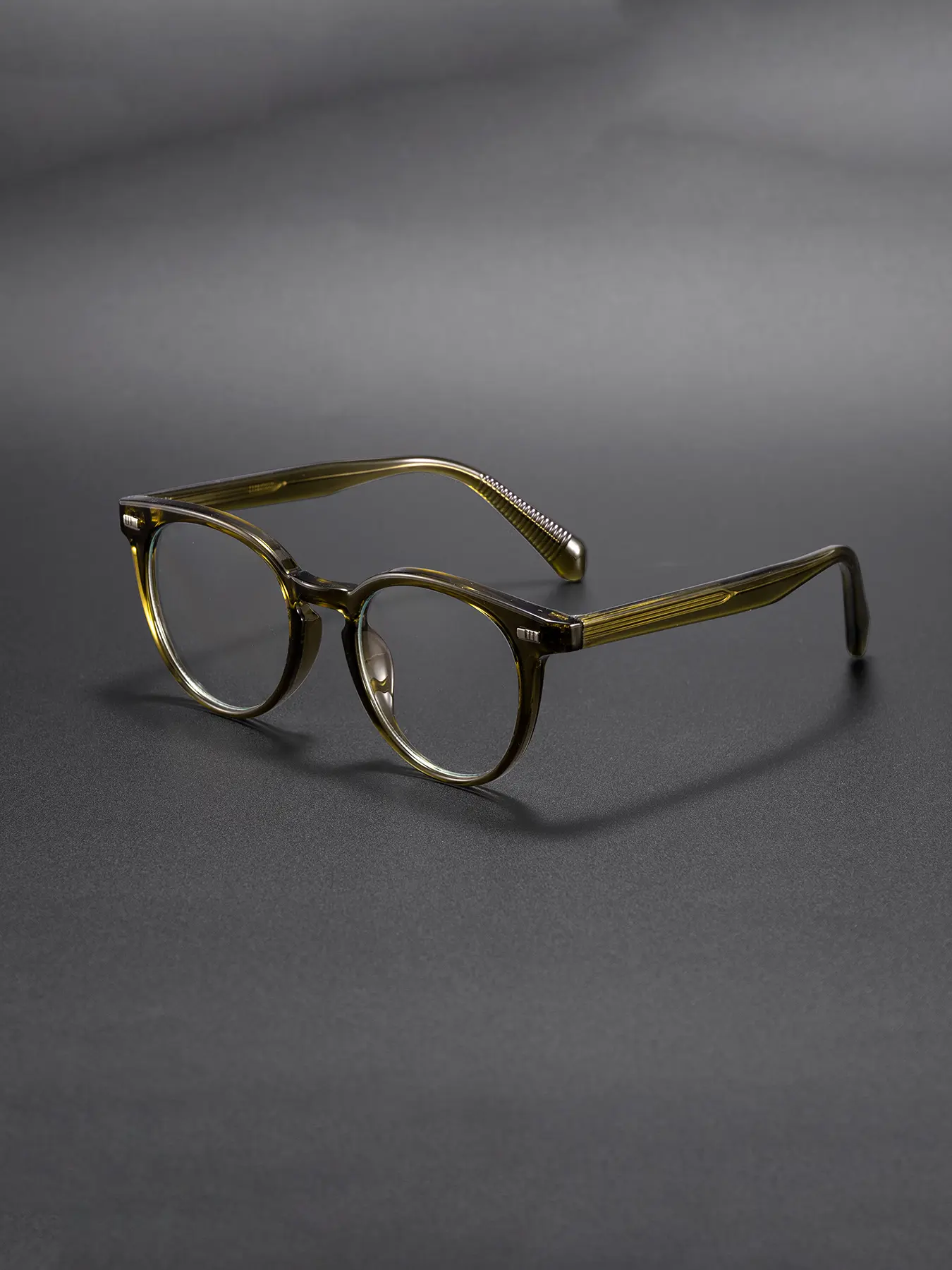 Elegant Round Frame Prescription Glasses, Tr90 Anti-Blue Light Design, Casual Style for Music Festivals & Outdoor Sports