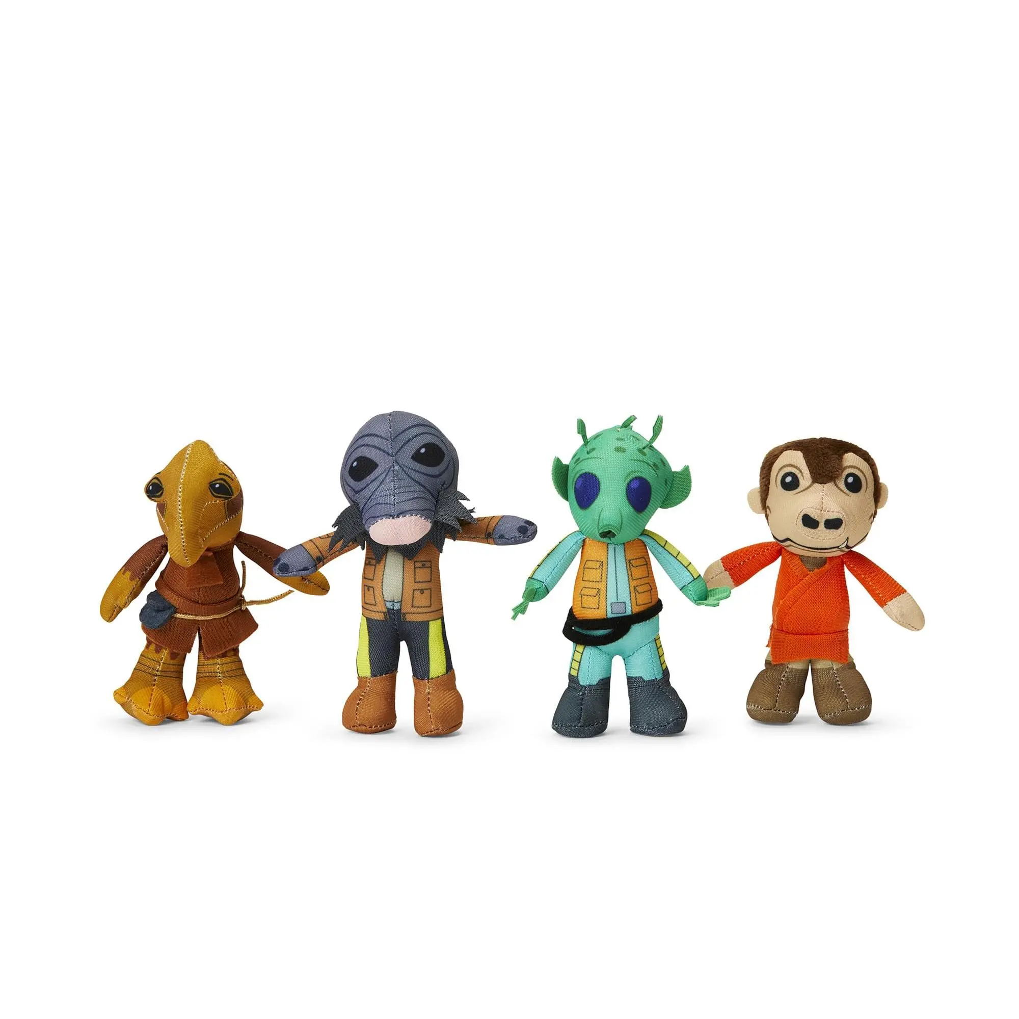 Star Wars Exclusive Soft Stuffed Animal 4-Pack - Mos Eisley’s Cantina Villains Stuffed Animal Collectibles