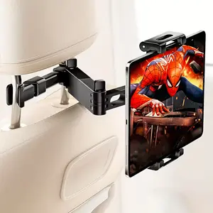 3-in-1Tablet Holder For Car — Adjustable Universal Headrest Mount for 5.5–18.4" iPads, Tablets, and Phones, 360° Rotation, Road Trip Essentials for Kids