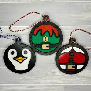 Stacked Christmas ornament bundle