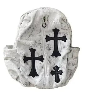 Dark Style Cross Backpack, Street Fashion Cool Backpack, Large Capacity Student School Bag, Fashionable Versatile Travel Bag