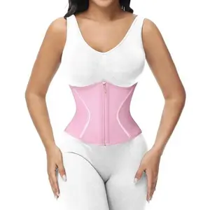Short Torso Waist Trainer for Women Corset Waist Cincher Shapewear Tummy Control Workout Snatching Hourglass Mini Small Black