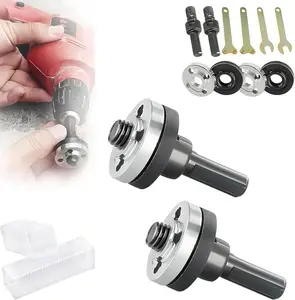 Conversion Angle Grinding Adapter Connecting Rod Kit, Electric Drill Conversion Angle Grinder Accessories with Replacement Grinder Flange Nuts and Spanner Wrench Conversion Tool