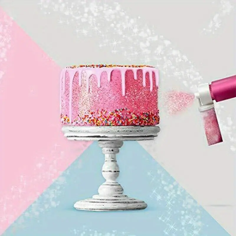 1pc Cake Manual Airbrush Spray Gun Decorating Spraying Coloring Baking Decoration Cupcakes Desserts Kitchen Pastry Tool Easter Gift Pastry Decorating Tools Baking Supplies Baking Accessories