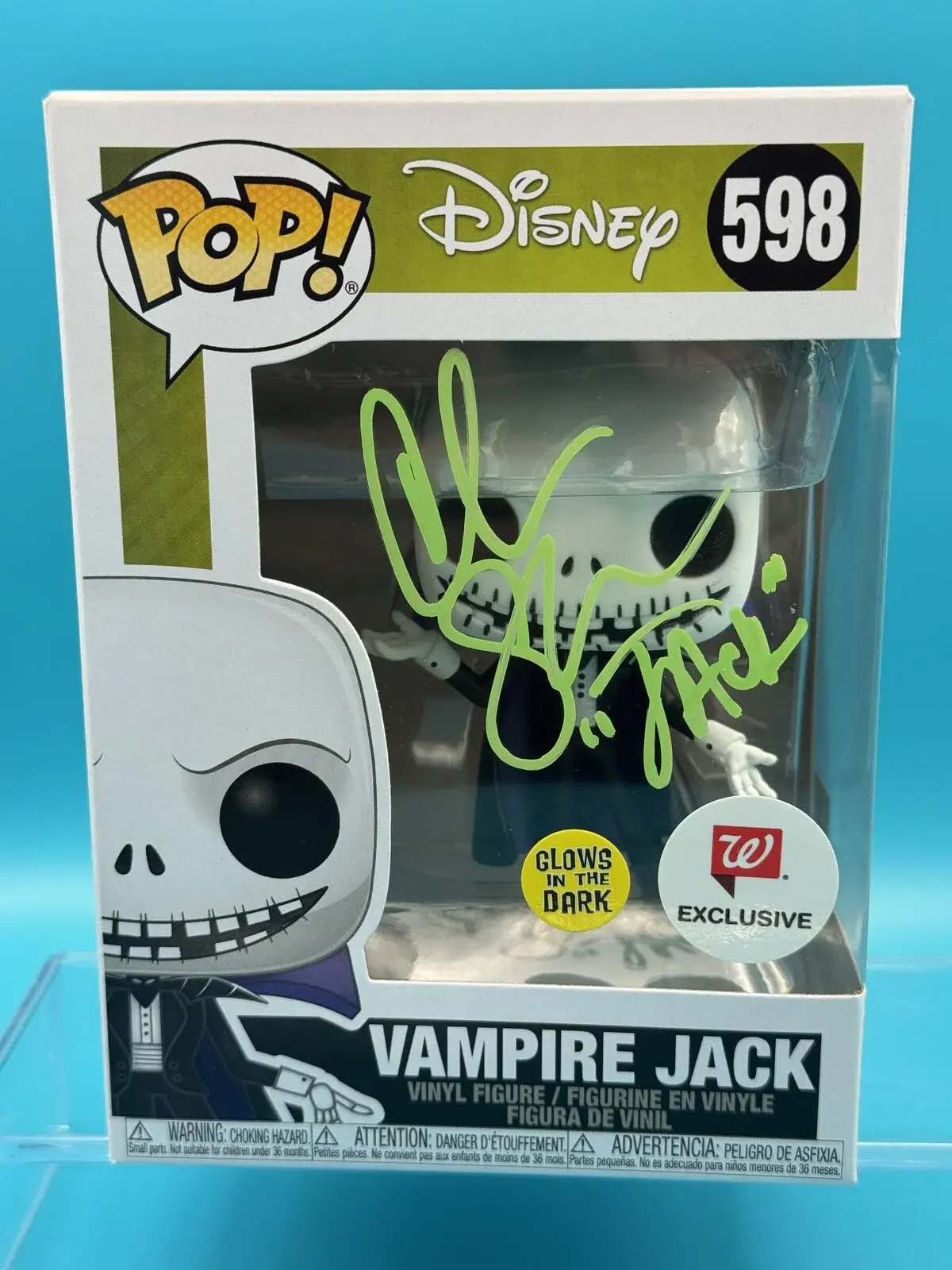 Chris Sarandon signed Vampire Jack Nigthtmare Before Christmas Funko Pop MAS COA