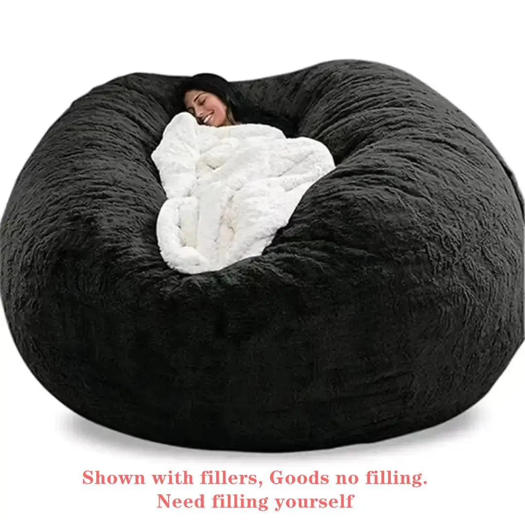 Bean Bag Chair （no filing）Giant Bean Bag Chairs for Adults Large Bean Chairs with Removable Cover, Beanbag Chair with Filler, Adult Bean Bag Chairs for Living Room, Bedroom, Beanbag Lazy Sofa, Beanbag Couch