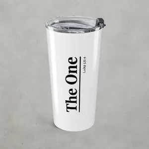 The One Luke 15:4 Christian Tumbler – Faith Mug with Sheep Design | Bible Verse Travel Cup for Believers | Stylish Insulated Tumbler 20oz - Perfect for Coffee Lovers, Travel Mugs, Customizable Drinkware, Gifts for Him/Her, Eco-Friendly Hydration