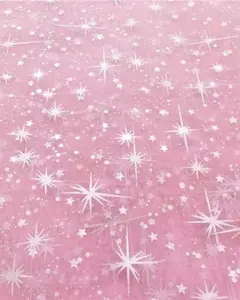 Pink Shooting Star Organza