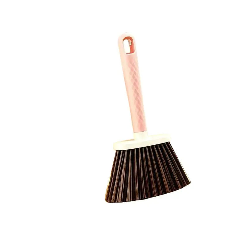 Plastic Reusable Household Soft-Bristled Multifunctional Crevice Brush 2-Piece Set - With Handle, 1 Brush + 1 Hook for Window Grooves, Home Care Dust Removal Tool