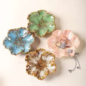 BOOVO Creative Ceramic Tray Shell Jewelry Dish Key Storage Tray Accessory Display Decor Ins-style Ornament