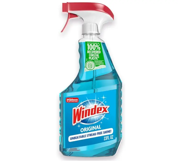 Windex Cleaner Original, Glass and Window Cleaner Spray Bottle, Packaging Designed to Prevent Leakage and Breaking, Surface Cleaning Spray, Original Blue Scent, 23 Fl Oz
