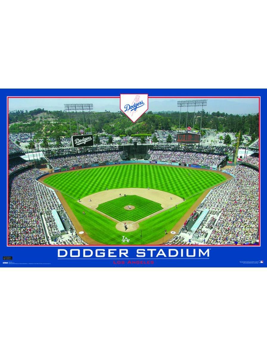 Hot Stuff Enterprise Unframed Dodgers Stadium View Poster - Large Format, 1-Piece Printed Paper, 24x36 in, One-Piece