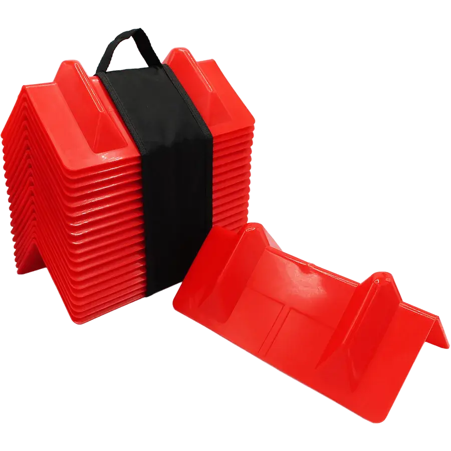 20-Pack Plastic Corner Protectors, Bulk Value Flatbed Cargo Shield, Winch Strap Compatibility Accessory for Mechanical Hardware