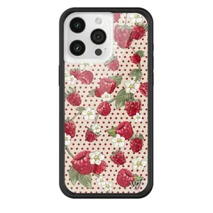 Wildflower Cases - Raspberry Polka Dot, Limited Edition iPhone Case  | Accessories Durable Floral Protection Vintage Cute Custom Rubber