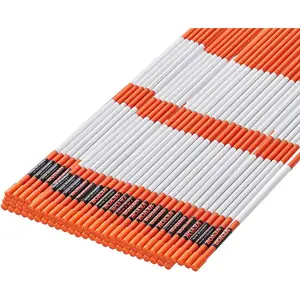VEVOR Driveway Markers, 20Pcs 58 in Long 5/16 in Dia, Hi-Visibility Driveway Reflectors with 12 in Steel Drill Bits, Reflective Snow Sticks Fiberglass Pole for Parking Lots, Walkways, Snow PlowingVEVOR Super Brand Day