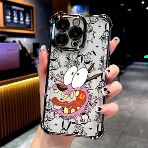 Cartoon Dog Pattern Phone Case for iPhone 16 15 14 13 12 11 Pro Max X XR XS Max 8 43 Plus, Anti-Drop Transparent Soft Back Cover