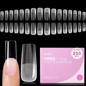 Beetles Tipex 2.0 Tipex Lite Apex Nail Extension Tips  Almond/Coffin/Square/Oval/Stiletto/Squaoval Shape Thick Acrylic Nail Flat Nails Manicure Gel press ons Nail Art DIY Nails Art Fall Nail Halloween Nail Black Friday Winter Nail Christmas Gift