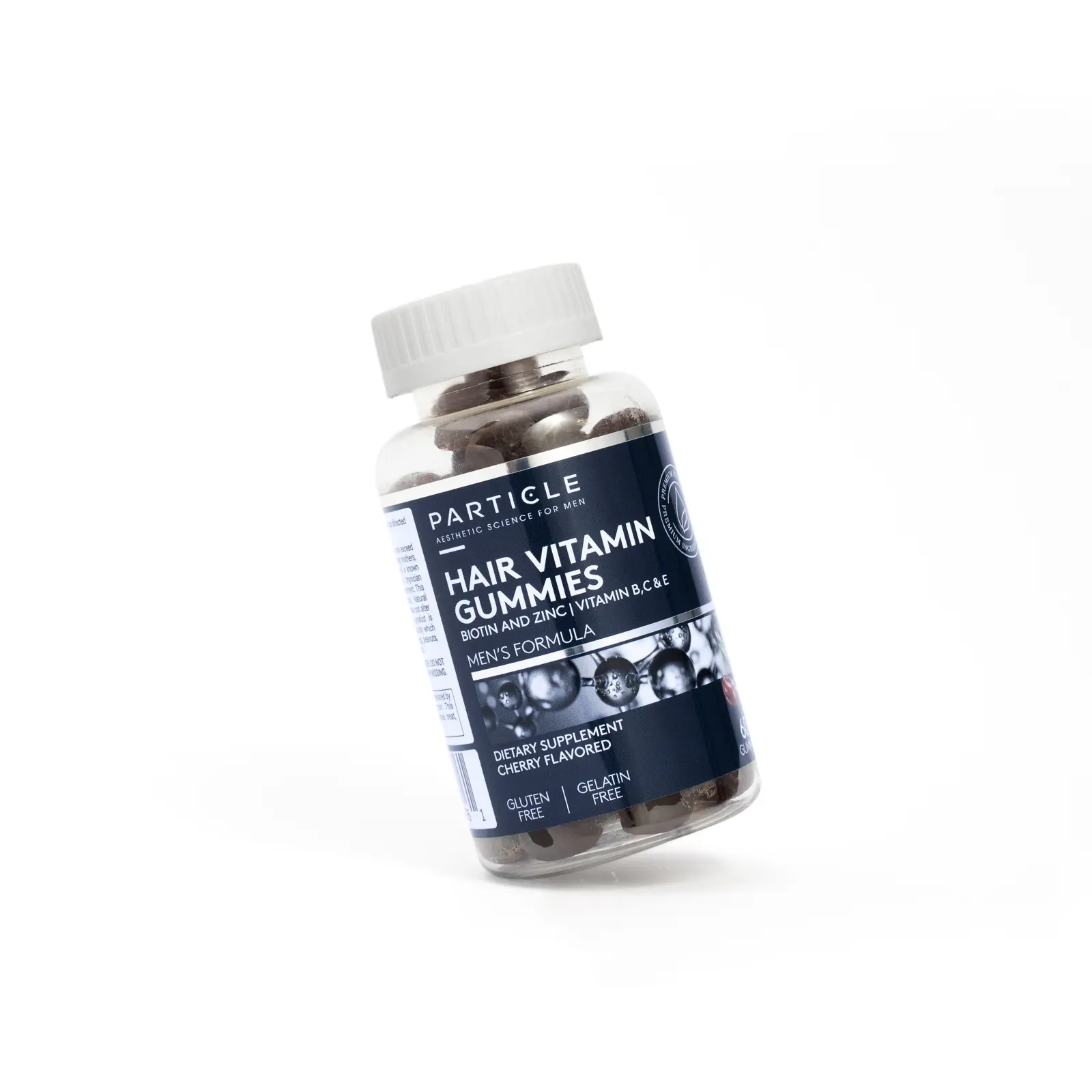 Particle Hair Vitamin Gummies for Fighting Hair Loss | Edible Supplement with Biotin & Zinc for Stronger, Thicker Hair