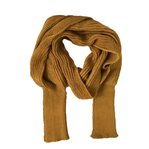 Fashion Culture Emmi Soft Knit Sleeved Scarf Shrug Sweater - Sudan Brown, with Functional Warmth