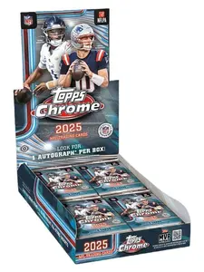 Break (#1) 2025 TOPPS CHROME FOOTBALL HOBBY 3 box Break BREAK  Sports Trading Card Sports Card Pack