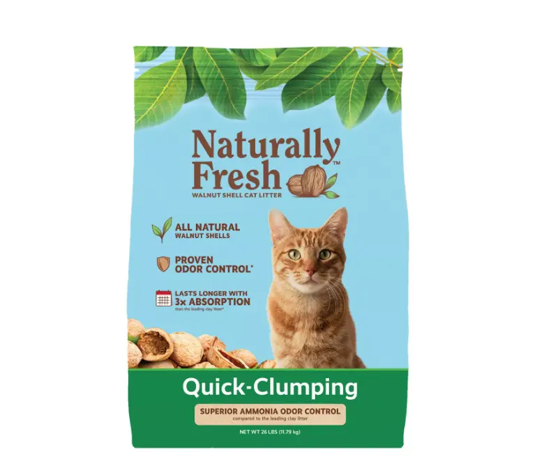 Naturally Fresh Clumping Walnut Cat Litter - Low Tracking, Natural