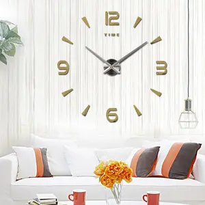 Extra Large Size Wall Clock Living Room Fashion Art Decor Decorative