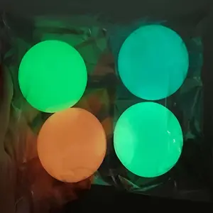 4pcs Glow-in-the-Dark Sticky Balls - Stress Relief & Fun Ceiling Decor, Perfect Gift for Teens & Adults Rubber Round