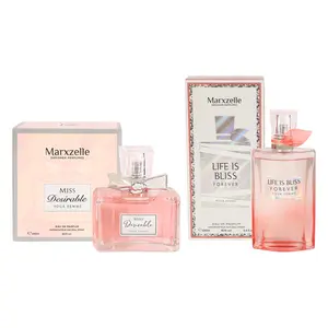 Maxzelle Designer Perfume Bundle - Life is Bliss Forever Eau de Parfum, Miss Desirable Pour Femme 100ml Eau de Parfum for Women