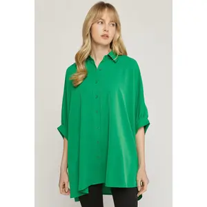Oversize Green Top