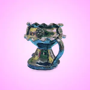 Resin incense burner 4.5 inch with handle styles vary